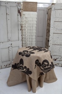 Couture Dreams Enchantique Jute Natural Table Topper