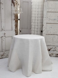 Couture Dreams Solid Jute Ivory Tablecloth